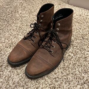 Thursday Boot Co. Men’s Brown Leather Lace-Up Boots | Size 10